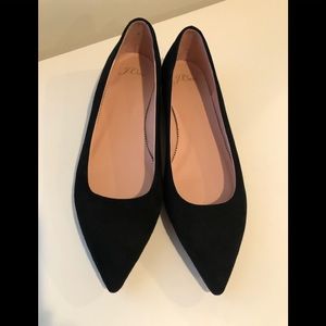 NWOT J.Crew Pointed Toe Suede Flats